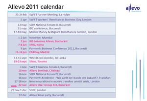 Allevo 2011 calendar